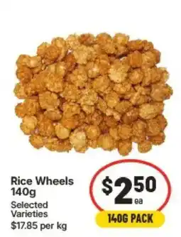 IGA Rice Wheels offer