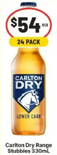 IGA Carlton Dry Range Stubbies offer