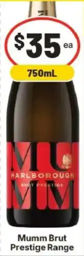 IGA Mumm Brut Prestige Range offer