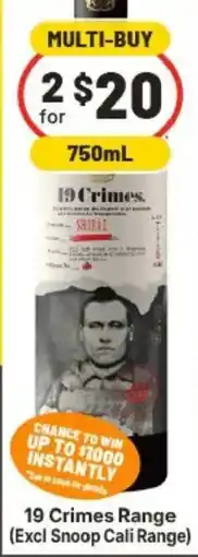 IGA 19 Crimes Shiraz offer