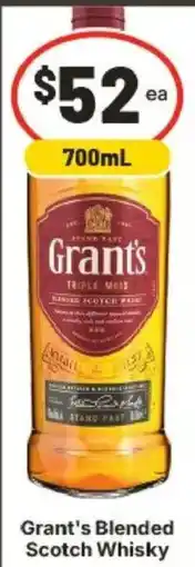 IGA Grant's Blended Scotch Whisky offer