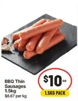 IGA BBQ Thin Sausages offer