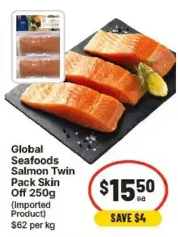 IGA Global Seafoods Salmon Twin Pack Skin Off offer