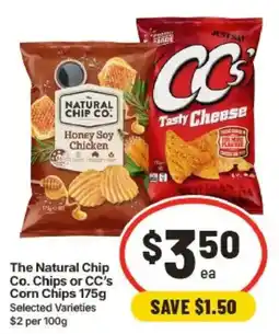 IGA The Natural Chip Co. Chips or CC's Corn Chips offer