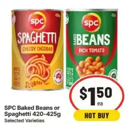 IGA SPC Baked Beans or Spaghetti offer