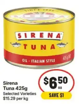 IGA Sirena Tuna offer