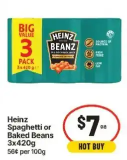 IGA Heinz Spaghetti or Baked Beans offer
