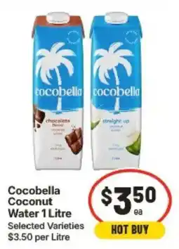 IGA Cocobella Coconut Water 1 Litre offer