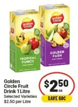 IGA Golden Circle Fruit Drink offer