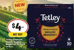 IGA Tetley Premium Blends English Breakfast offer