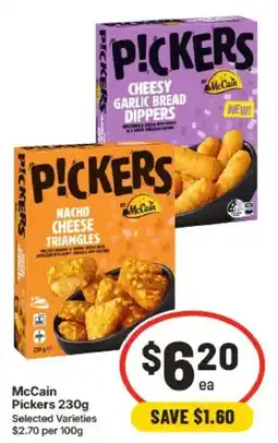 IGA McCain Pickers 230g Selected Varieties offer