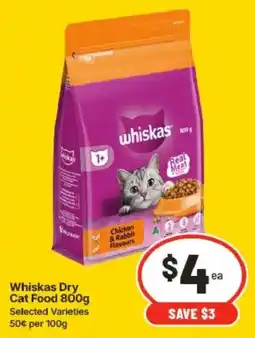 IGA Whiskas Dry Cat Food offer