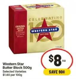 IGA Western Star Butter Block offer