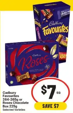 IGA Cadbury Favourites Roses Chocolate offer