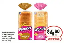 IGA Wonder White or Wholemeal Bread offer