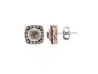 9ct Rose Gold 0.60ct Cognac Diamond Studs