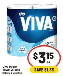 IGA Viva Paper Towel 2 Pack offer
