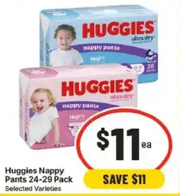 IGA Huggies Nappy Pants offer