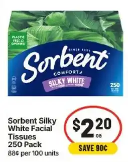 IGA Sorbent Silky White Facial Tissues offer
