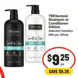 IGA TRESemmé Shampoo or Conditioner offer