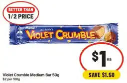 IGA Menz Violet Crumble offer