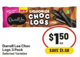 IGA Darrell Lea Choc Logs offer