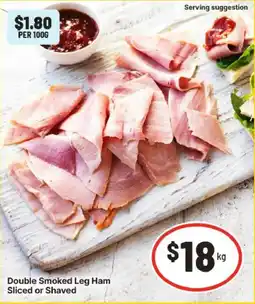 IGA Double Smoked Leg Ham offer