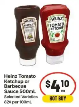 IGA Heinz Tomato Ketchup or Barbecue Sauce offer