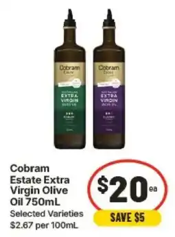 IGA Cobram Estate Extra Virgin Olive Oil offer