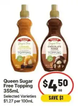 IGA Queen Sugar Free Topping offer