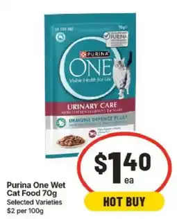 IGA Purina One Wet Cat Food 70g offer
