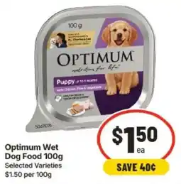 IGA Optimum Wet Dog Food offer