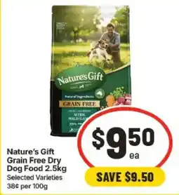 IGA Nature's Gift Grain Free Dry Dog Food offer