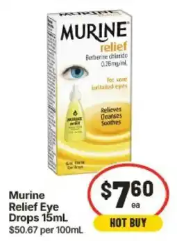 IGA Murine Relief Eye Drops offer