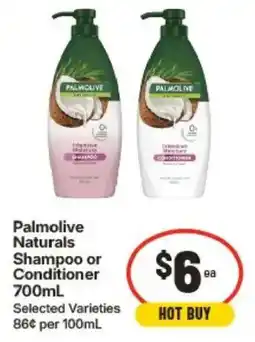 IGA Palmolive Naturals Shampoo or Conditioner offer