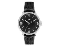 Bevilles Jewellery JAG ARCHIE BLCK DIAL SILV 42MM BLCK STR offer