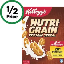 Woolworths Kellogg’s Nutri-Grain 470g, Coco Pops 535g or Special K Original 500g offer