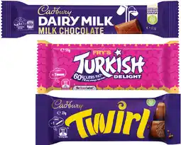 Coles Cadbury Chocolate Bar-50g offer