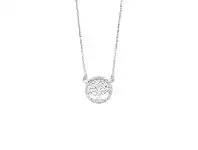 Bevilles Jewellery Sterling Silver Tree of Life Necklace with Cubic Zirconia Surround offer