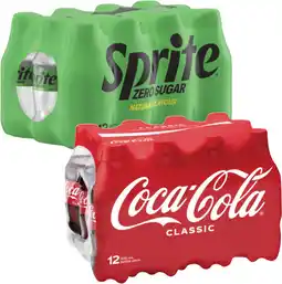 Coles Coca-Cola, Fanta or Sprite Soft Drink 12x300mL offer