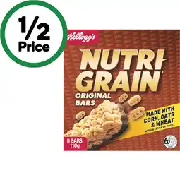 Woolworths Kellogg’s Nutri Grain Bars offer