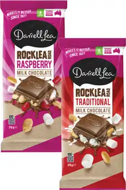 Coles Darrell Lea Block Chocolate-170g offer