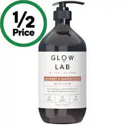 Woolworths Glow Lab Body Wash or Hand Wash Refill 900ml offer