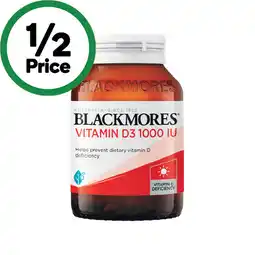 Woolworths Blackmores Vitamin D3 1000 IU Tablets offer