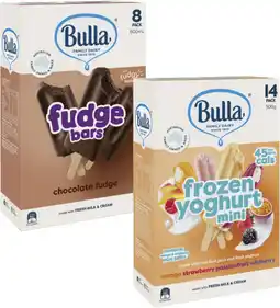 Coles Bulla Frozen Dessert Sticks-14 Pack 472mL-750mL offer