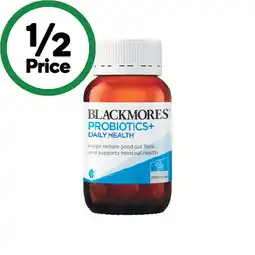 Woolworths Blackmores Probiotics+ Daily Health Capsules offer
