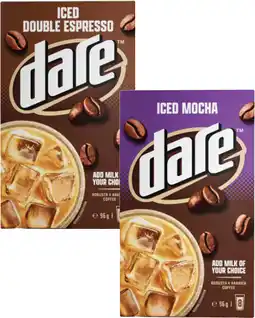 Coles Dare Iced Coffee Sachets offer
