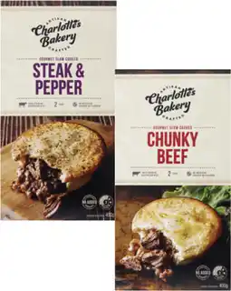 Coles Charlotte's Slow Cooked Bakery Pies 400g offer
