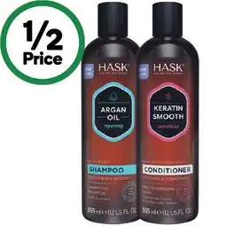 Woolworths HASK Shampoo or Conditioner 355ml offer