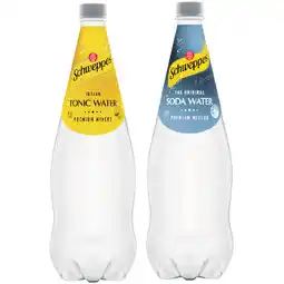 Woolworths Schweppes Lemonade, Soda Water or Mixer Varieties 1.1 Litre offer